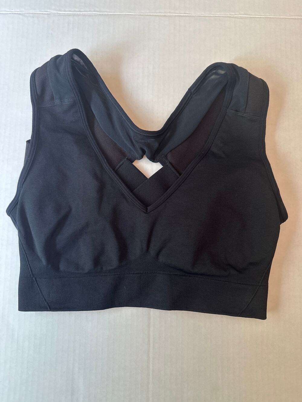 Alignmed Active Sports Bra Womens S Black Posture Support Gorpcore Orthopedic